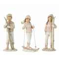 Jg. 3 Esculturas Criancas Ski 22cm