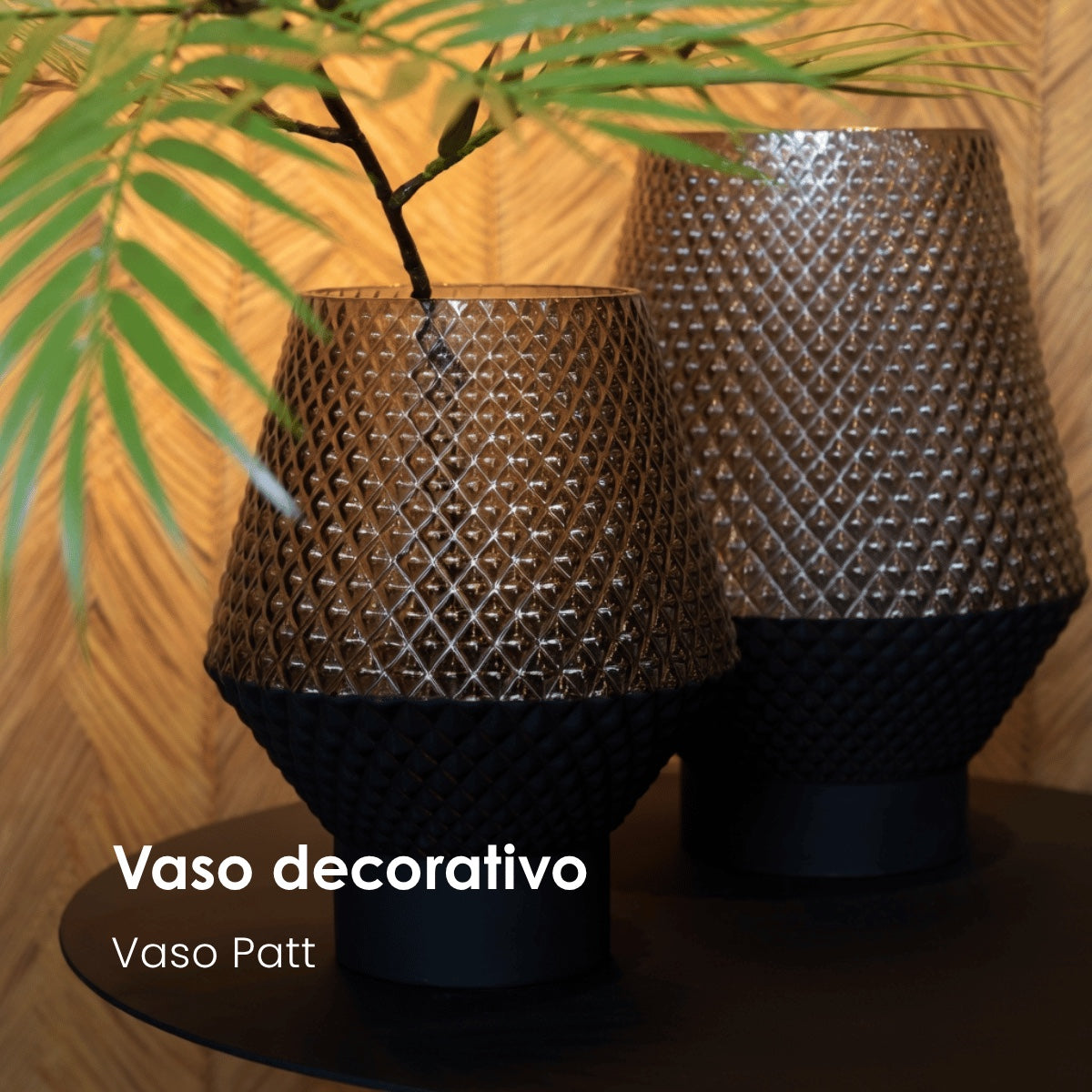 Vaso Patt Em Vidro 26cm