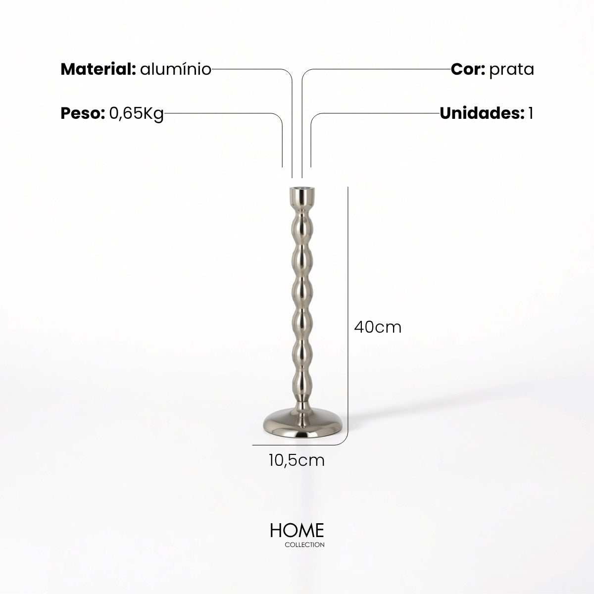 Castical Esfera Em Aluminio 40cm