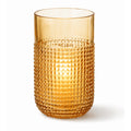 Vaso Pattern Ambar Em Vidro 23cm