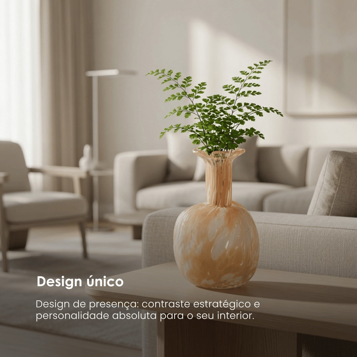 Vaso Melissa Bege 23cm