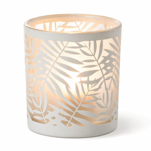 Castical Folhas Branco 8cm