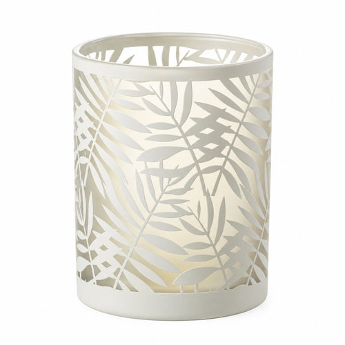Castical Folhas Branco 13cm