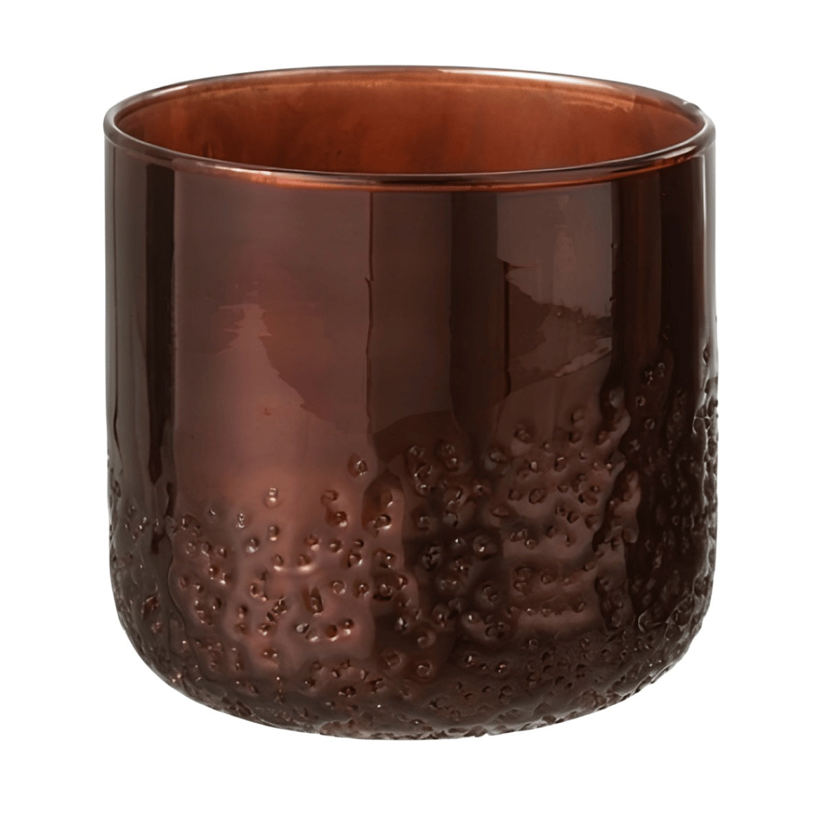 Vaso Mirror Cobre Em Vidro 14cm