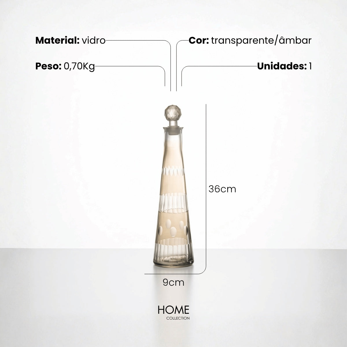 Garrafa Royal Fume 800ml 36cm