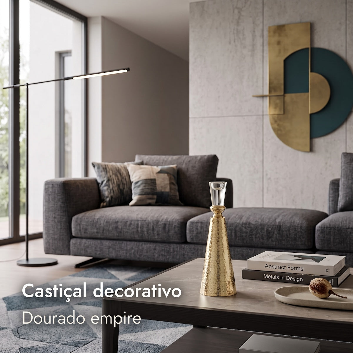 Castical Empire Em Aluminio/vidro 32cm