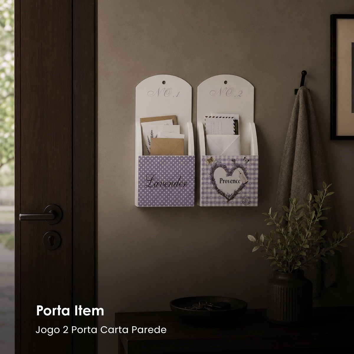 Jg. 2 Porta Carta Parede 25cm