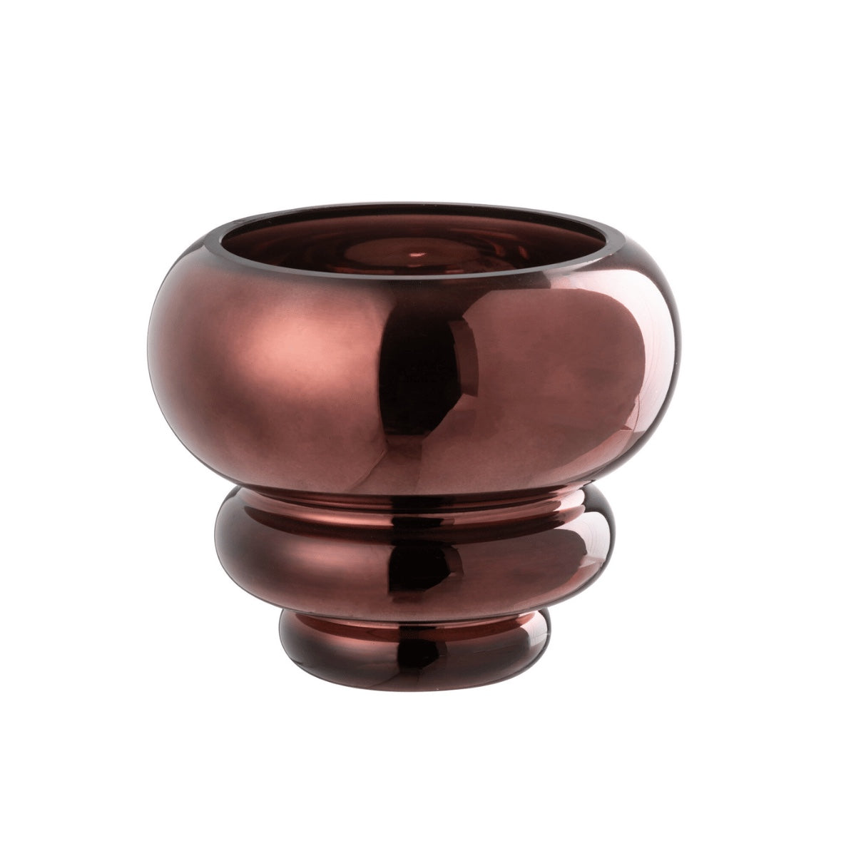 Vaso Layer Marrom Metalico 16X14cm