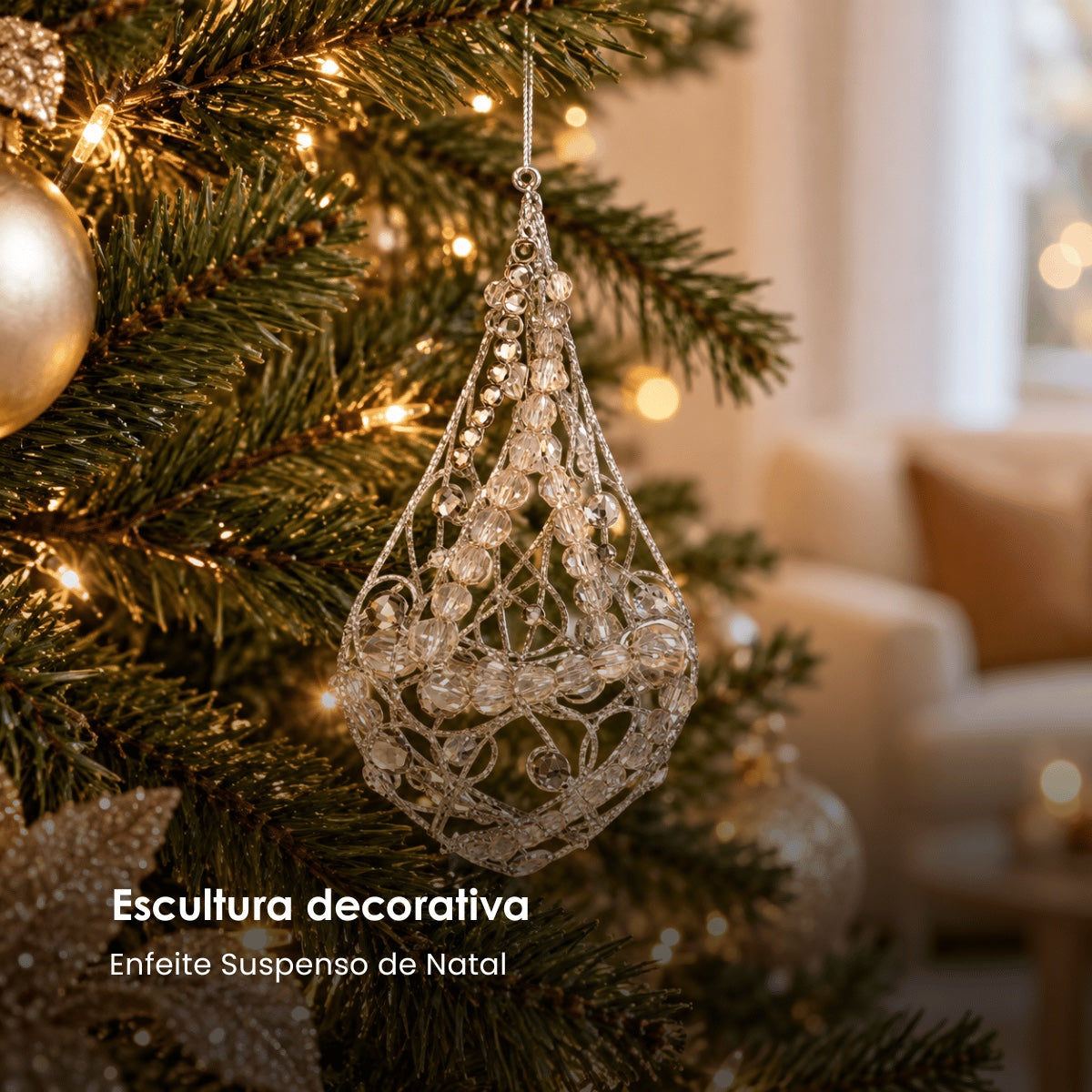 Enfeite Suspenso de Natal 17cm