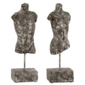 Jg. 2 Esculturas Busto H/m 31cm