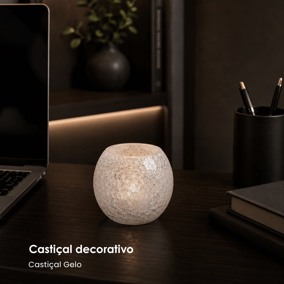 Castiçal Gelo 11cm