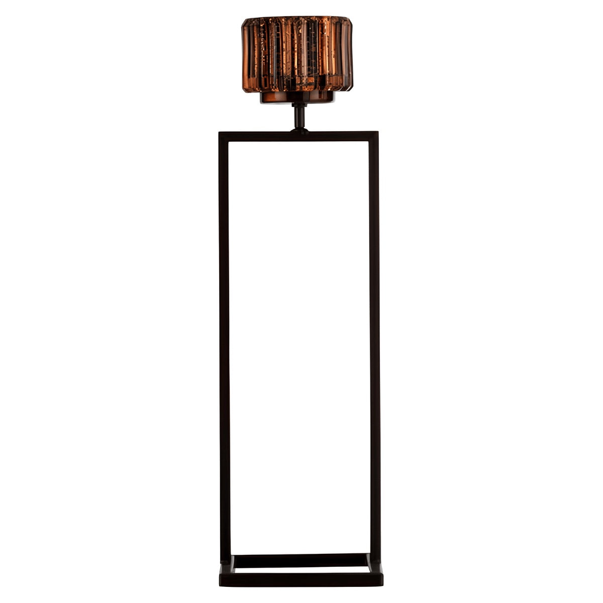 Castical Right Em Vidro Marrom C/ Suporte Em Metal 42cm