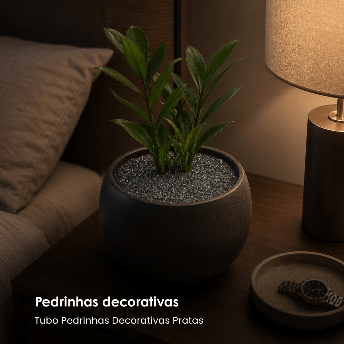 Tubo Pedrinhas Decorativas Pratas