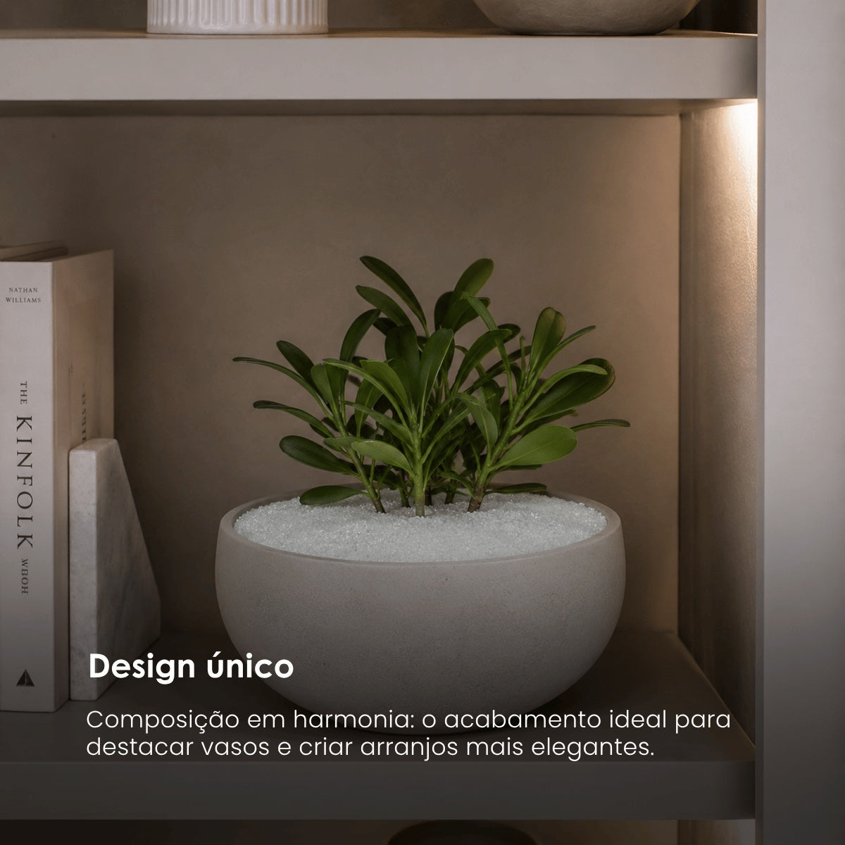 Tubo Pedrinhas Decorativas Brancas