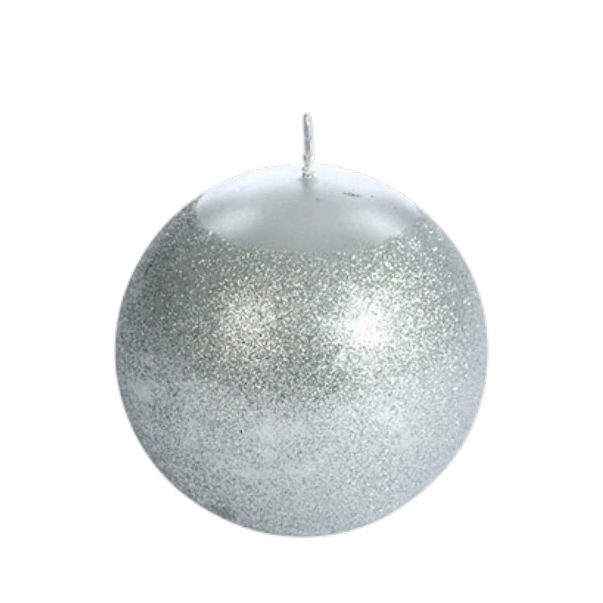 Vela Bola C/ Glitter 10cm