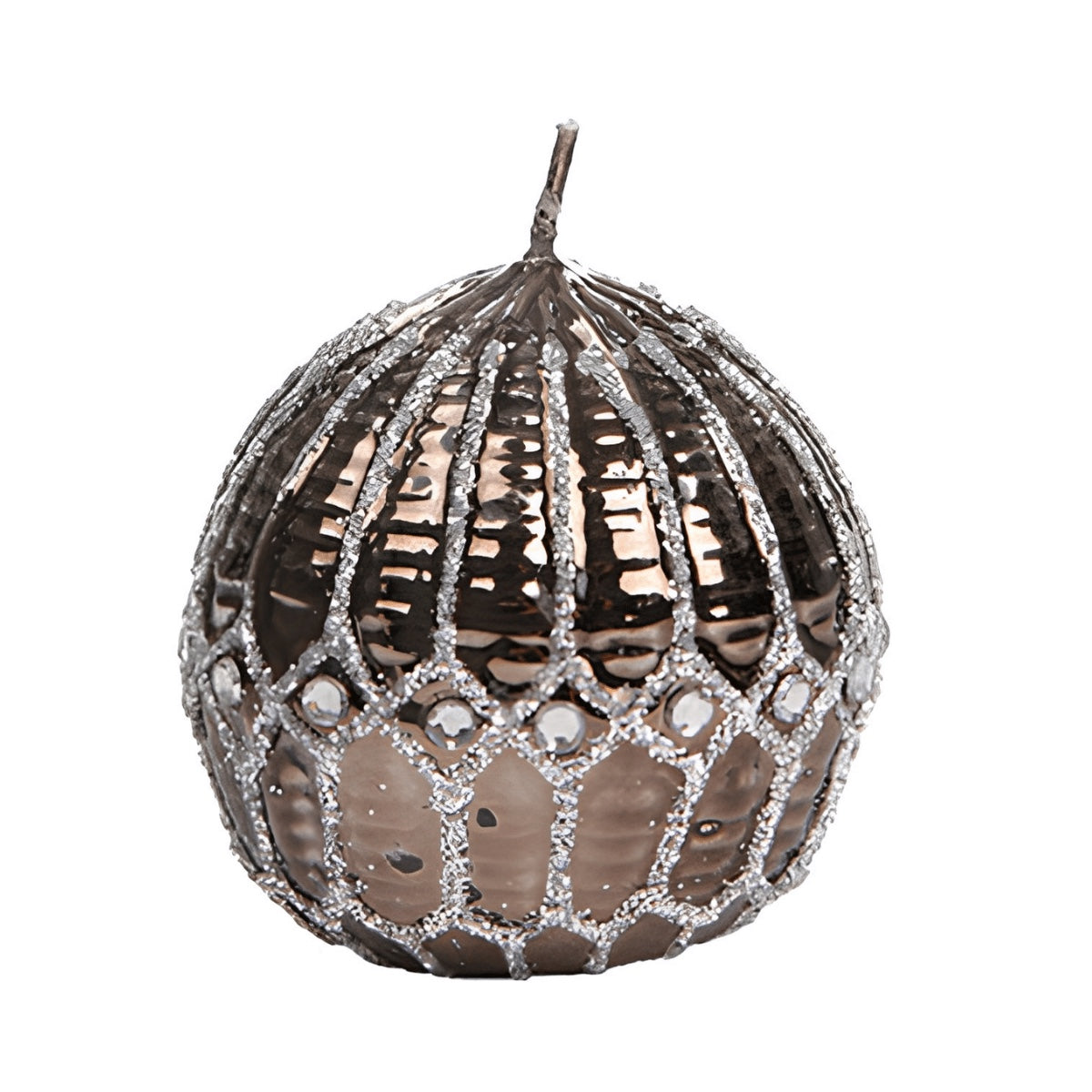 Vela Bola Marrom Natal 6cm