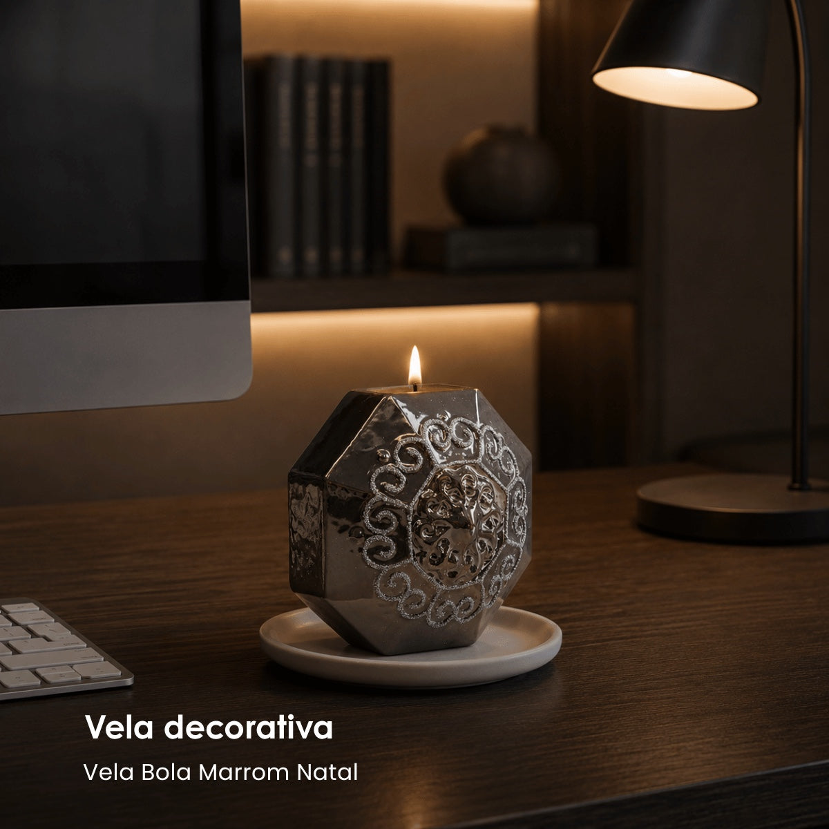 Vela Octógono 14cm