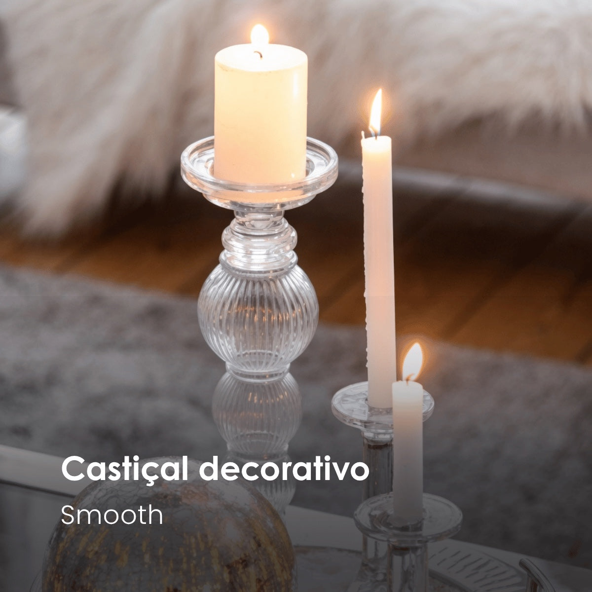 Castical Smooth Em Vidro 16cm