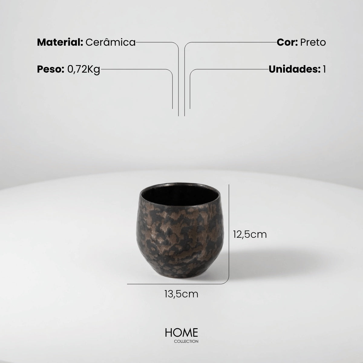 Cachepot Smokey 14cm