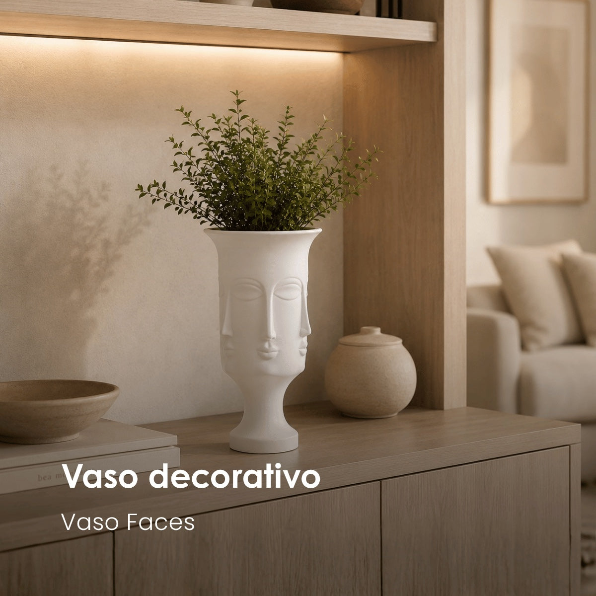 Vaso Faces 35cm