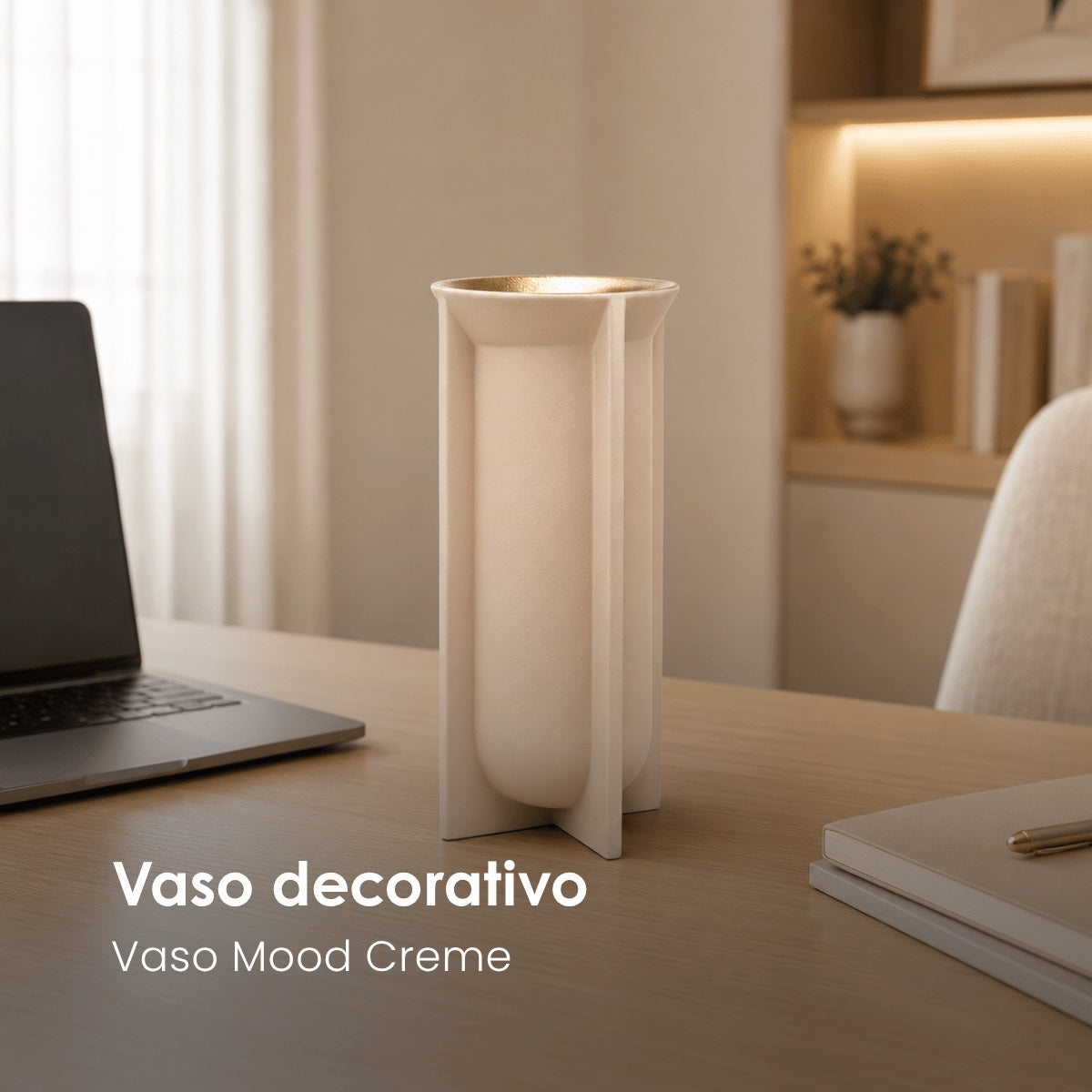 Vaso Mood Creme 33cm
