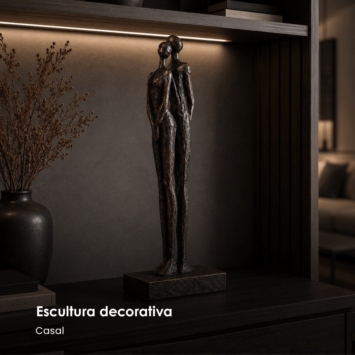Escultura Casal 45cm