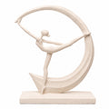 Escultura Mulher Dance Moon Creme 34cm
