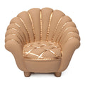 Escultura Mini Poltrona Pétala Bege 13cm