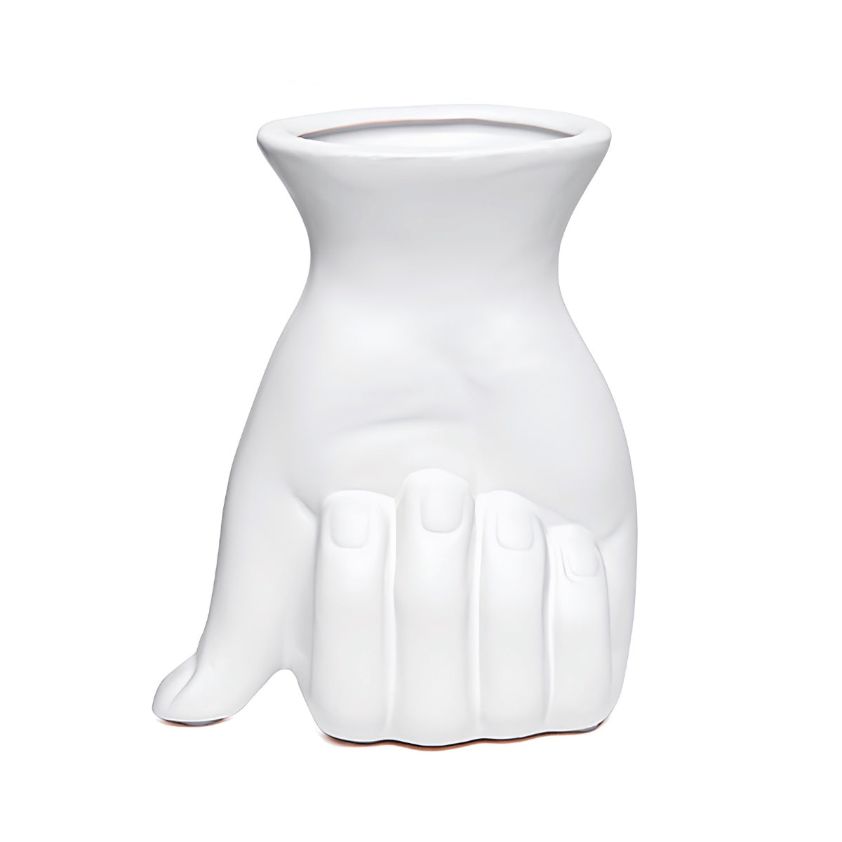 Vaso Mão Branca 15cm