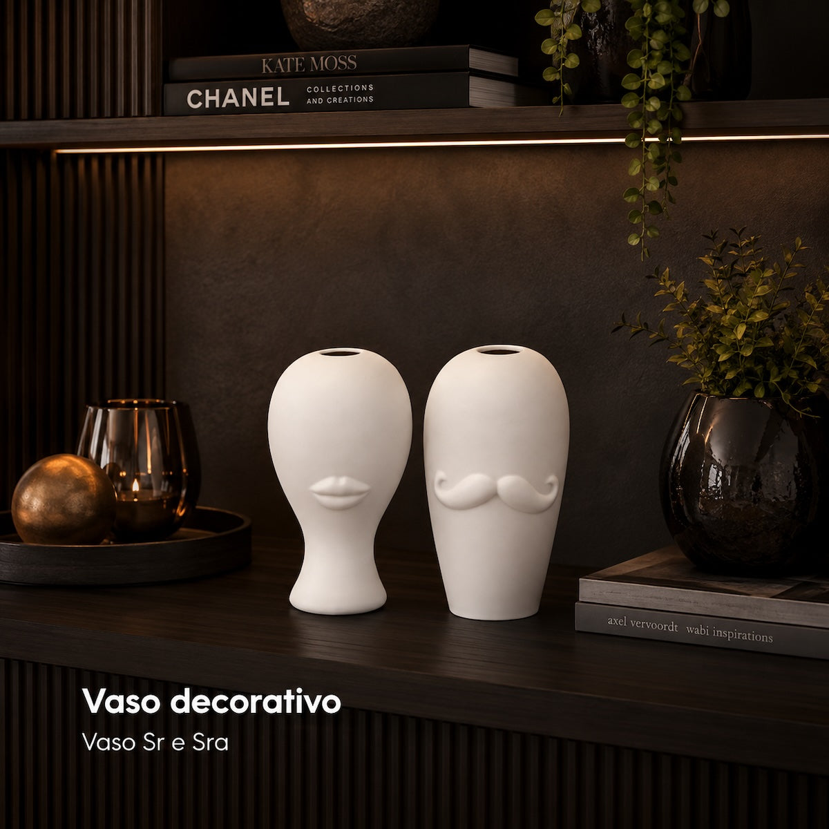 Jg. 2 Vasos Sr e Sra 18cm