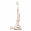 Escultura Yoga Maos Atras Creme 28cm
