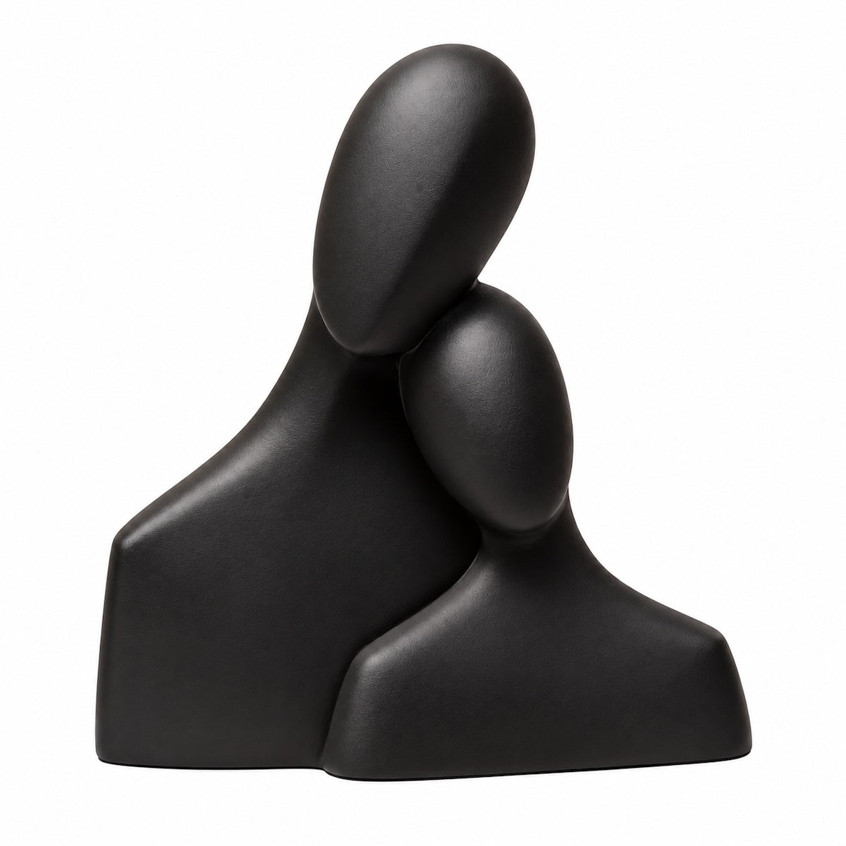 Escultura Busto Casal Preto 24cm