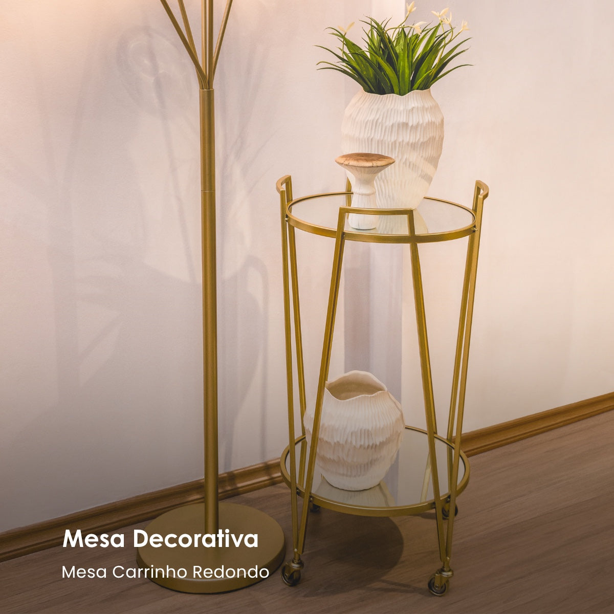 Mesa Carrinho Red. 40x76cm