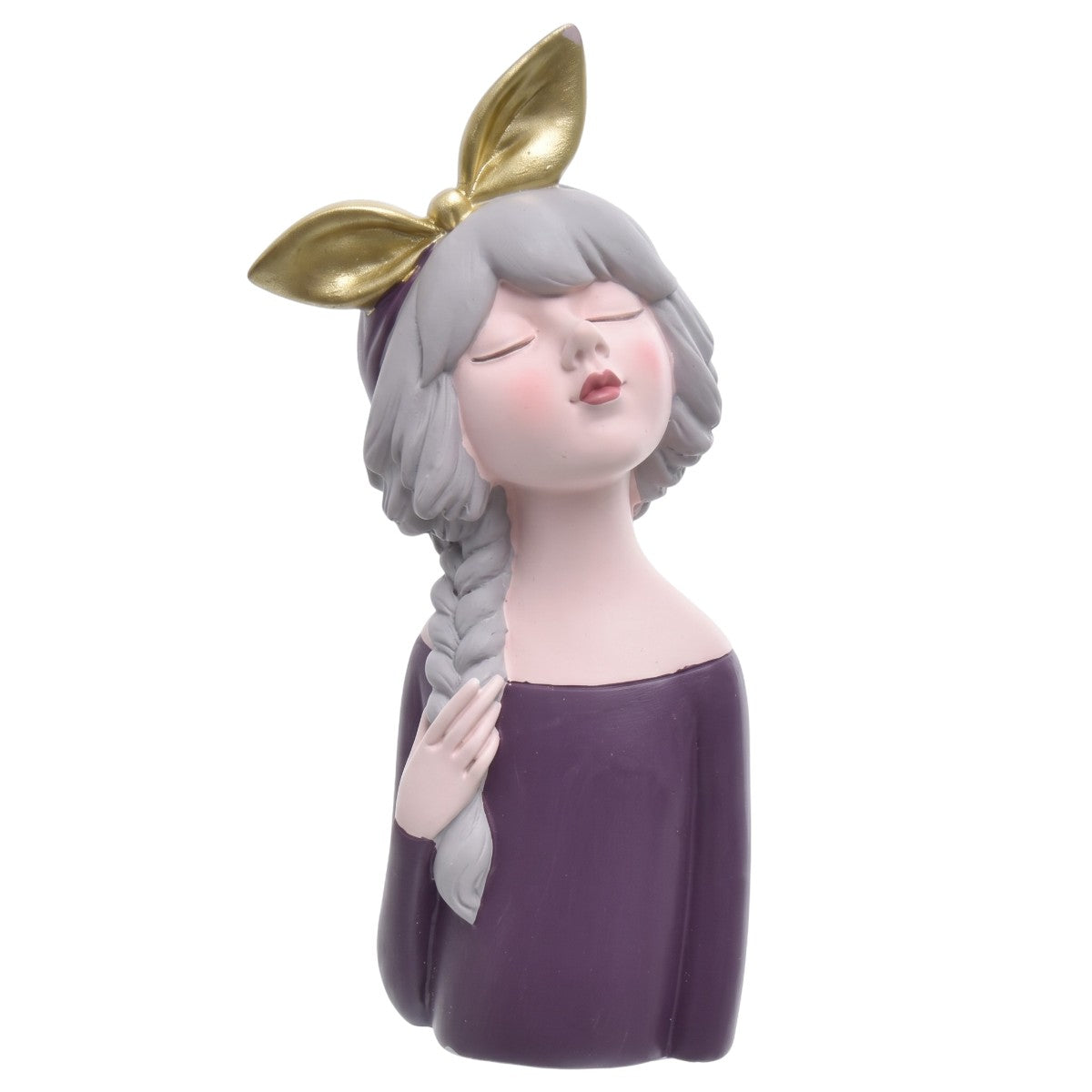 Escultura Mulher C/ Tranca 21cm