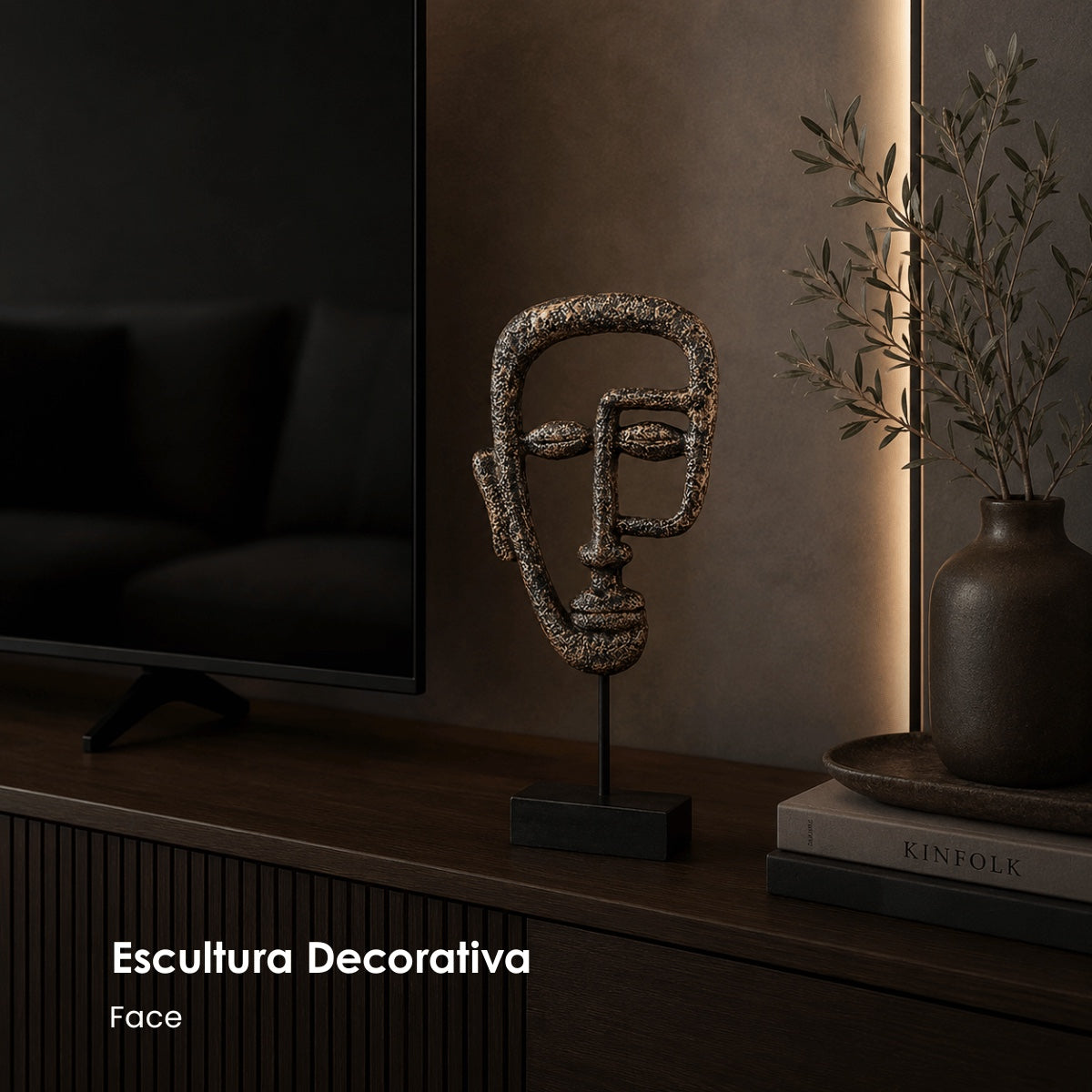 Escultura Face 34cm