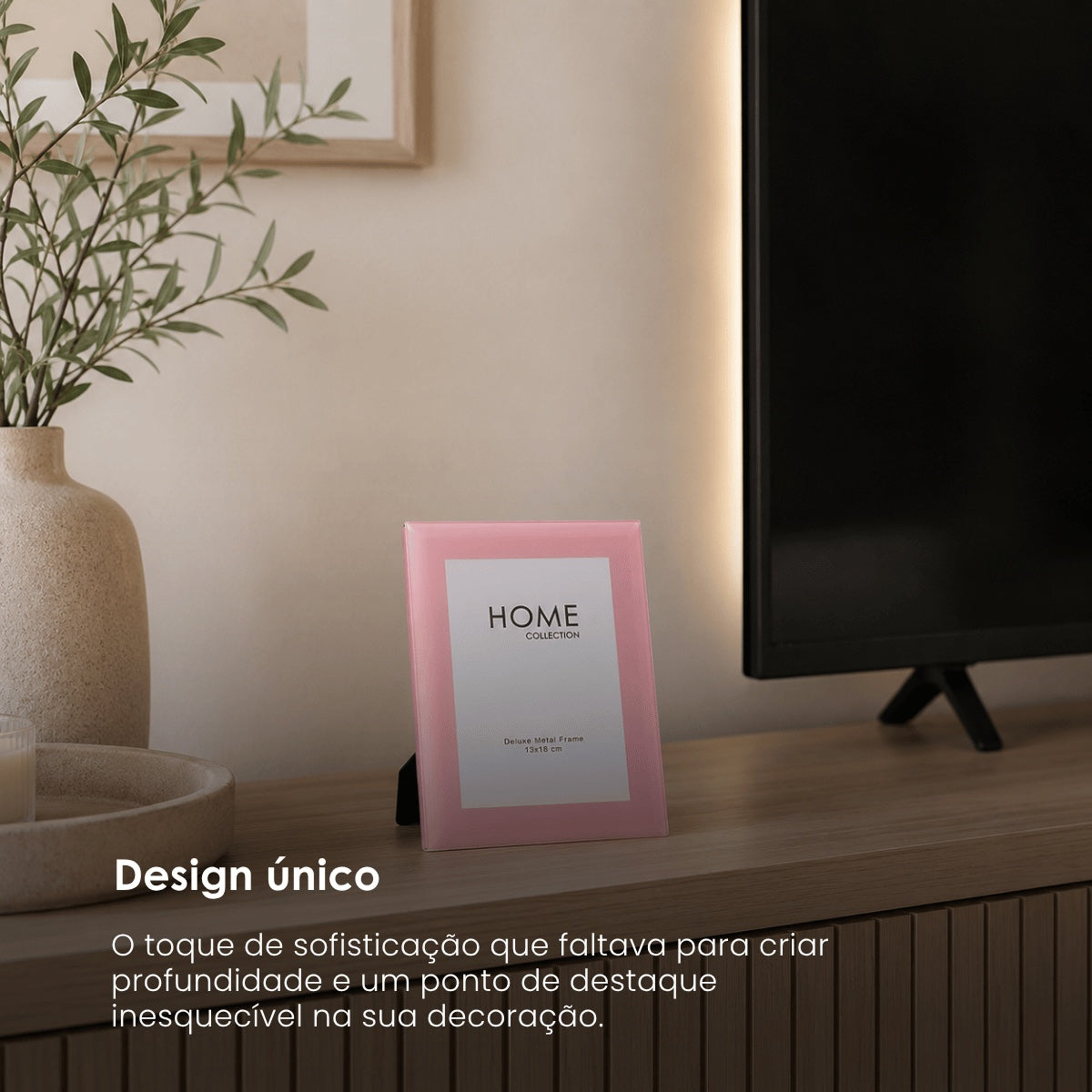 Porta Retrato Fancy Rosa 13x18