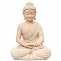 Escultura Buda Creme 18cm