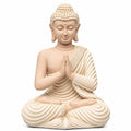 Escultura Buda Creme 25cm