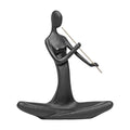Escultura Figura Tocando Flauta 20cm