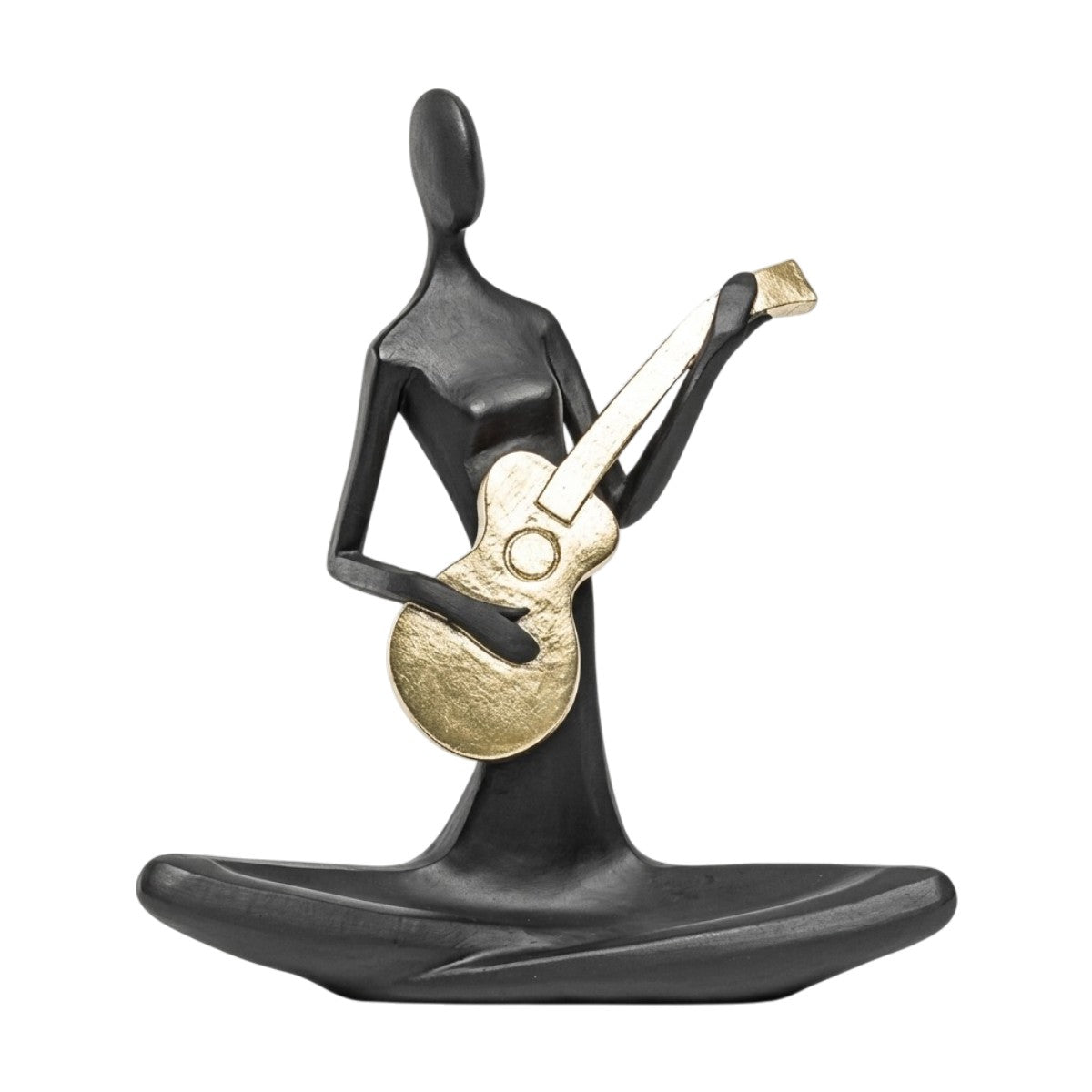 Escultura Figura Tocando Violao 20cm
