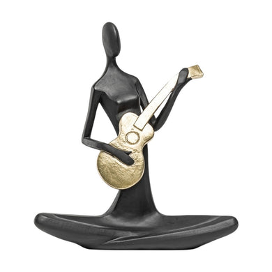 Escultura Figura Tocando Violao 20cm