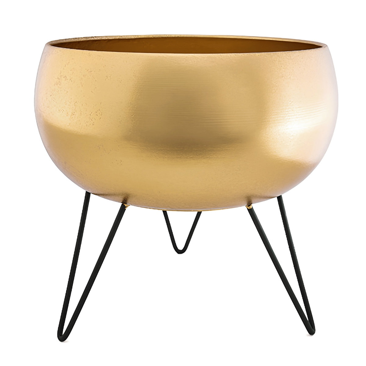 Cachepot Dourado C/ Suporte 25cm