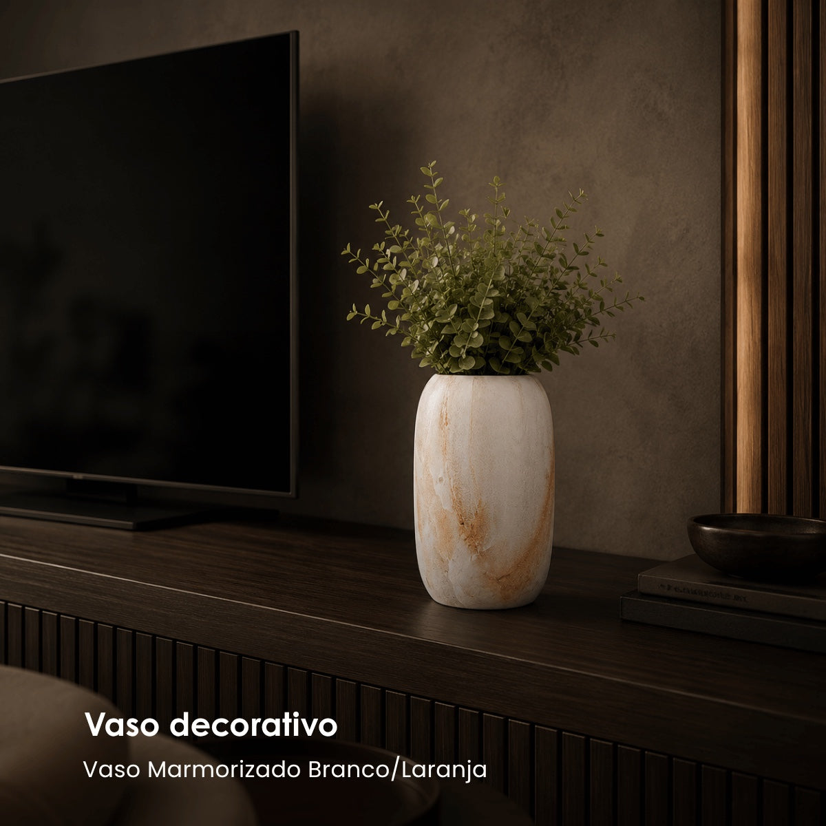 Vaso Marmorizado 12x27cm