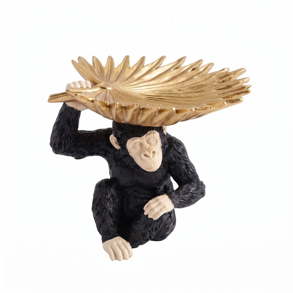 Escultura Macaco C/ Centro 19x18cm