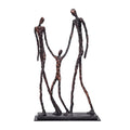 Escultura Pai e Mae C/ Filho 48cm