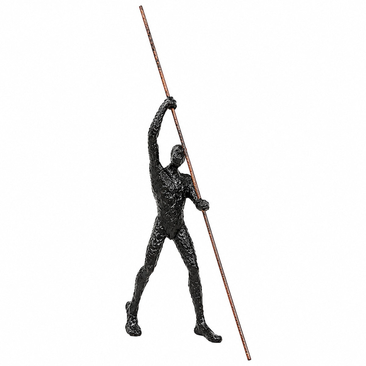 Escultura Atleta C/ Vara 54cm
