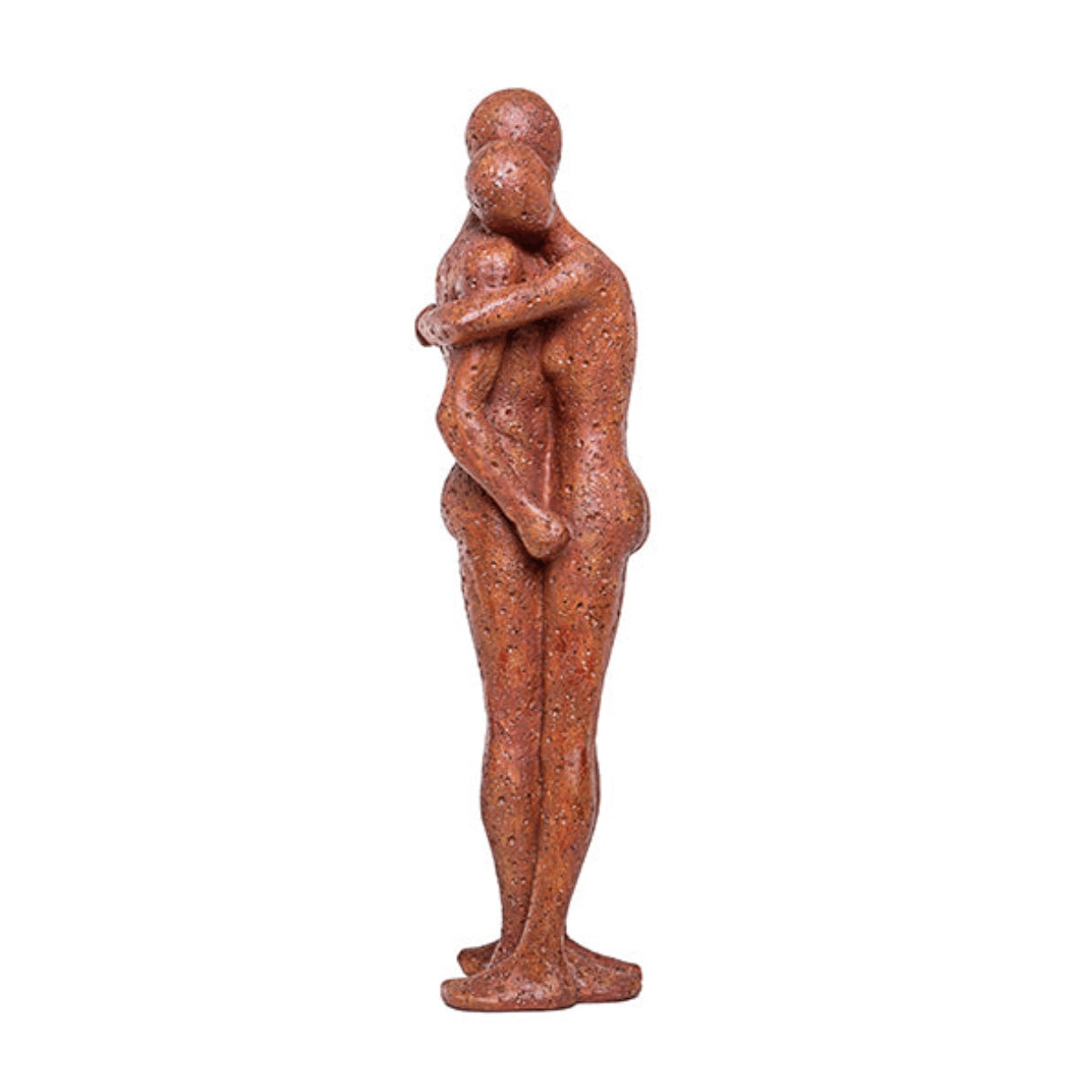 Escultura Casal Abracado Terracota 49cm