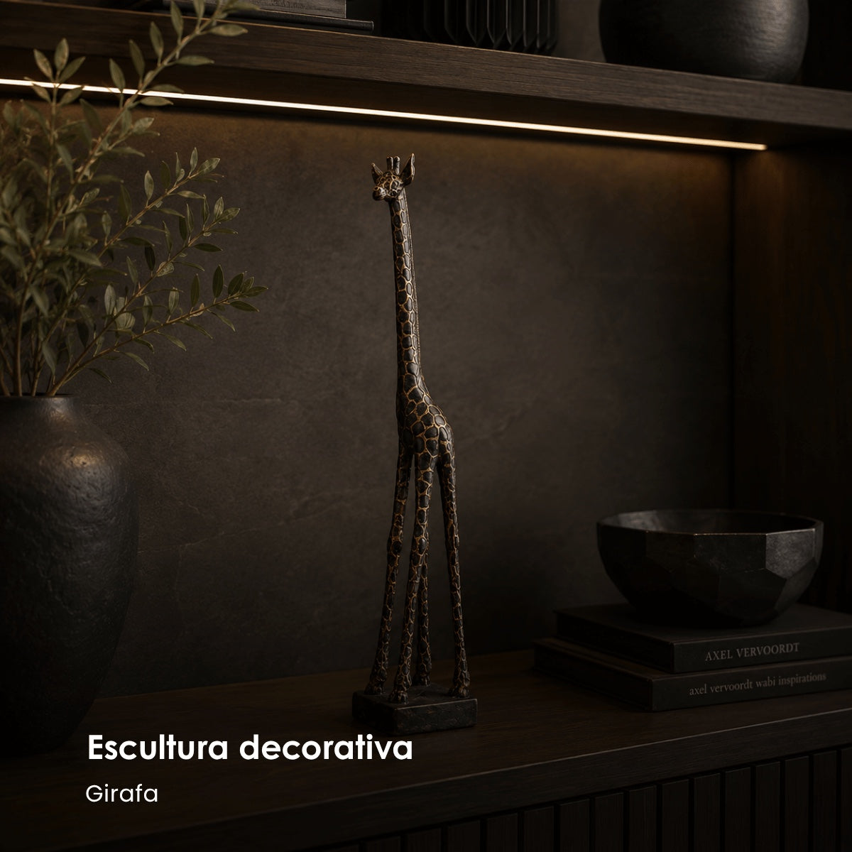 Escultura Girafa 45cm