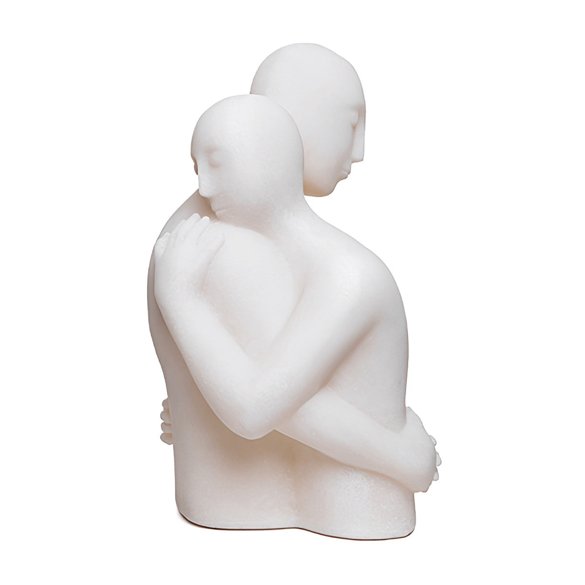 Escultura Casal Abracado Em Quartzo 39cm