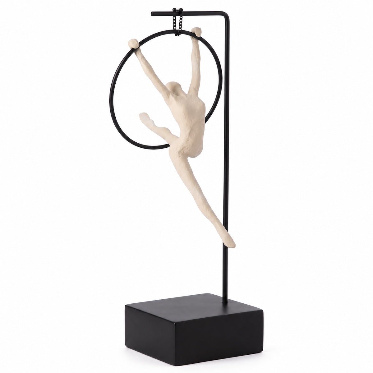 Escultura Ginasta Na Argola 48cm